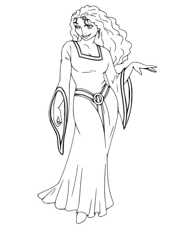 Mother Gothel From Tangled Coloring Pages Coloring Cool 5500 The Best Porn Website