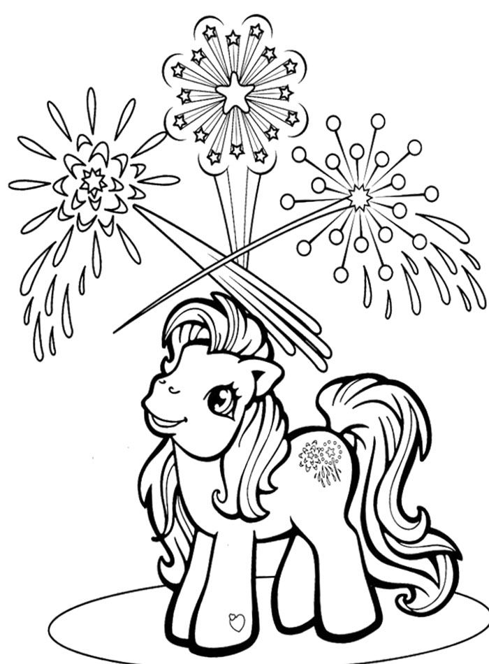 4th of Julys My Little Pony Coloring Page