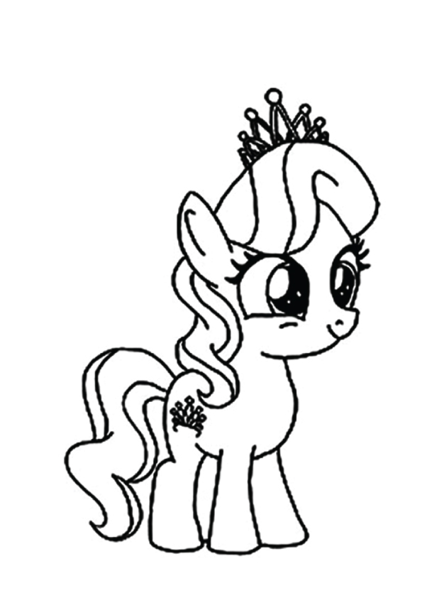 A Diamond Tiara My Little Pony Coloring Page
