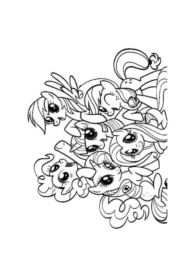 A Friendship Is Magic My Little Pony Coloring Page