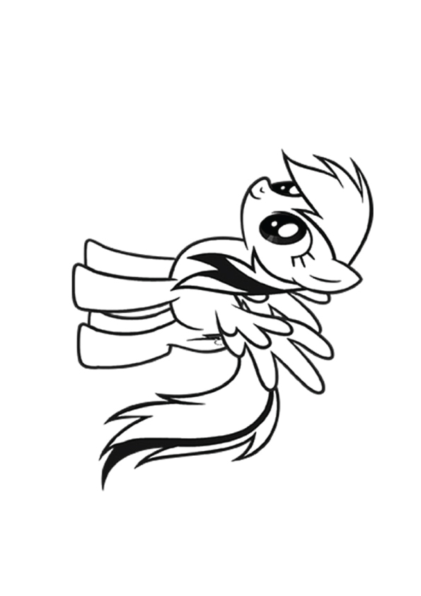 A Rainbow Dash My Little Pony Coloring Page