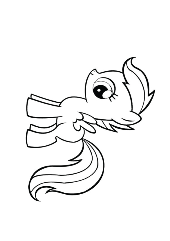 A Scootaloo My Little Pony Coloring Page