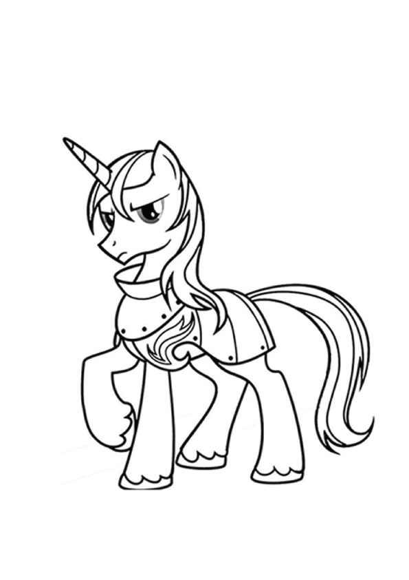 A Shining Armor My Little Pony Coloring Page