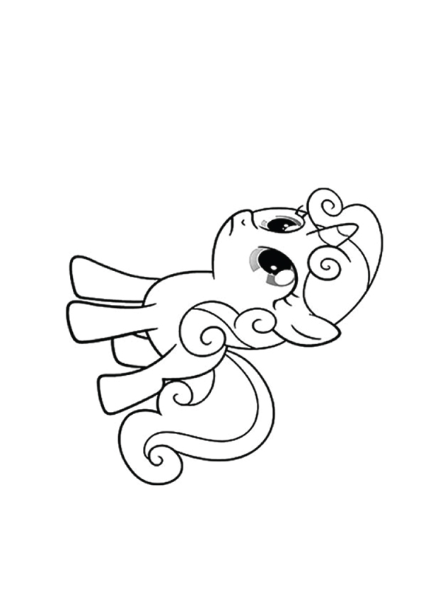 A Sweetie Belle My Little Pony Coloring Page