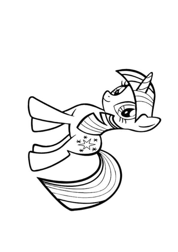 A Twilight Sparkle My Little Pony Coloring Page