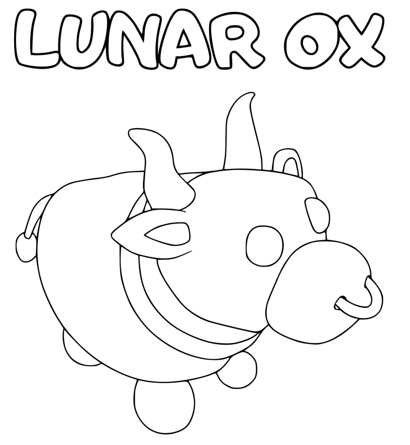 Adopt Me Lunar Ox Coloring Pages   Coloring Cool