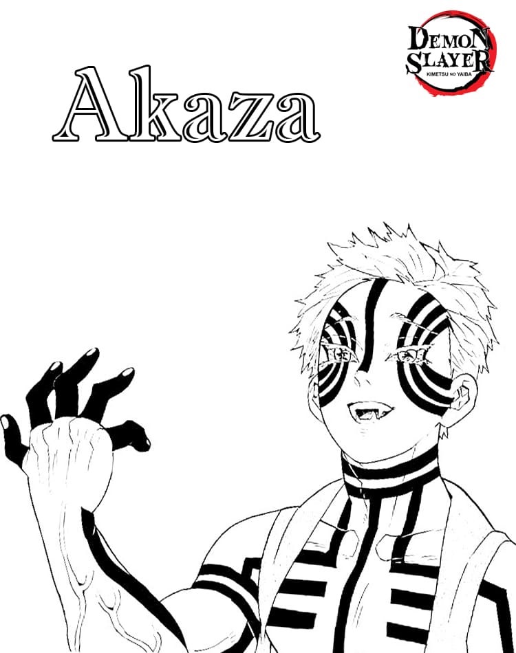 Akaza From The Anime Demon Slayer