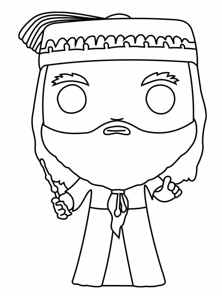 Albus Percival Wulfric Brian Dumbledore Coloring Page