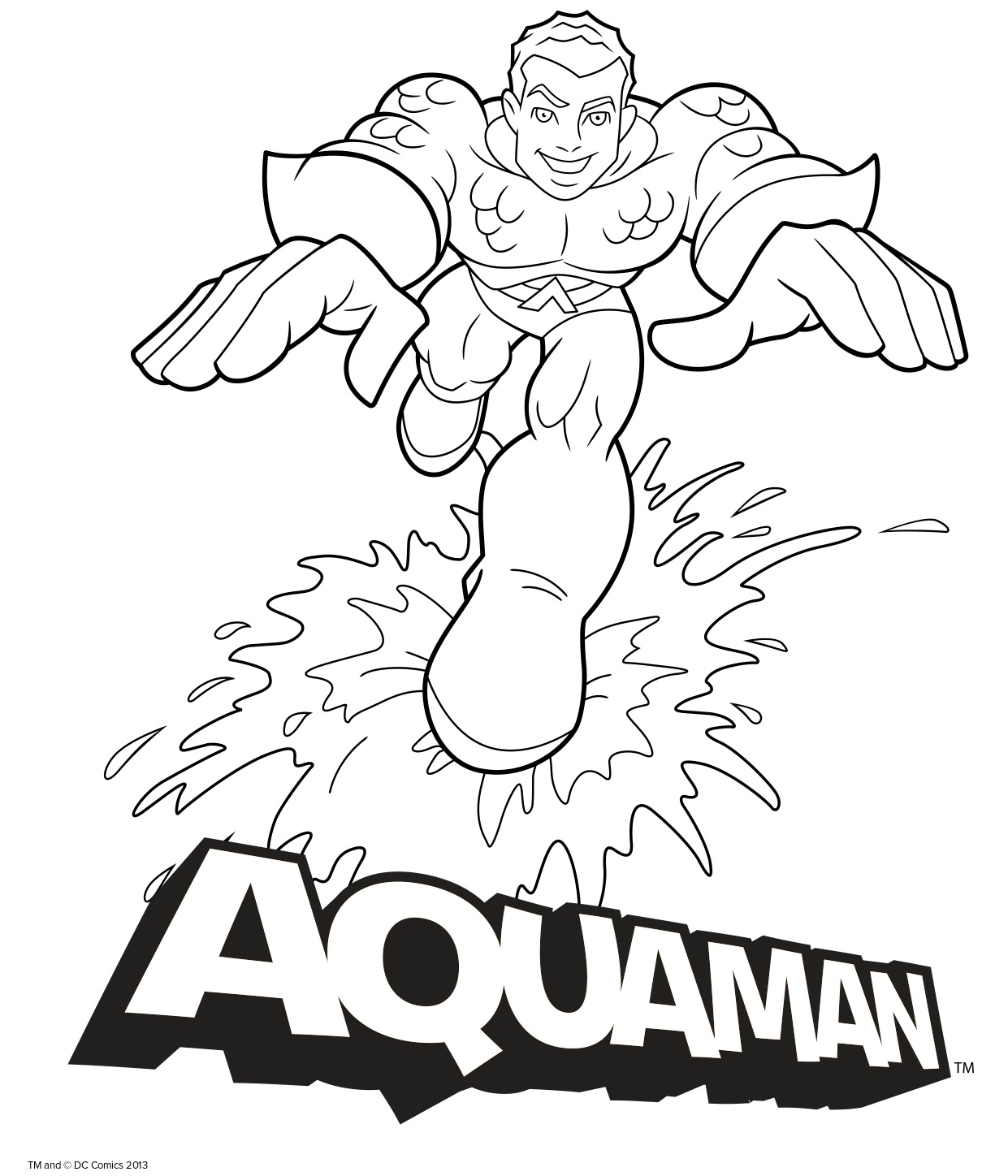 Aquaman Cartoon Happy DC