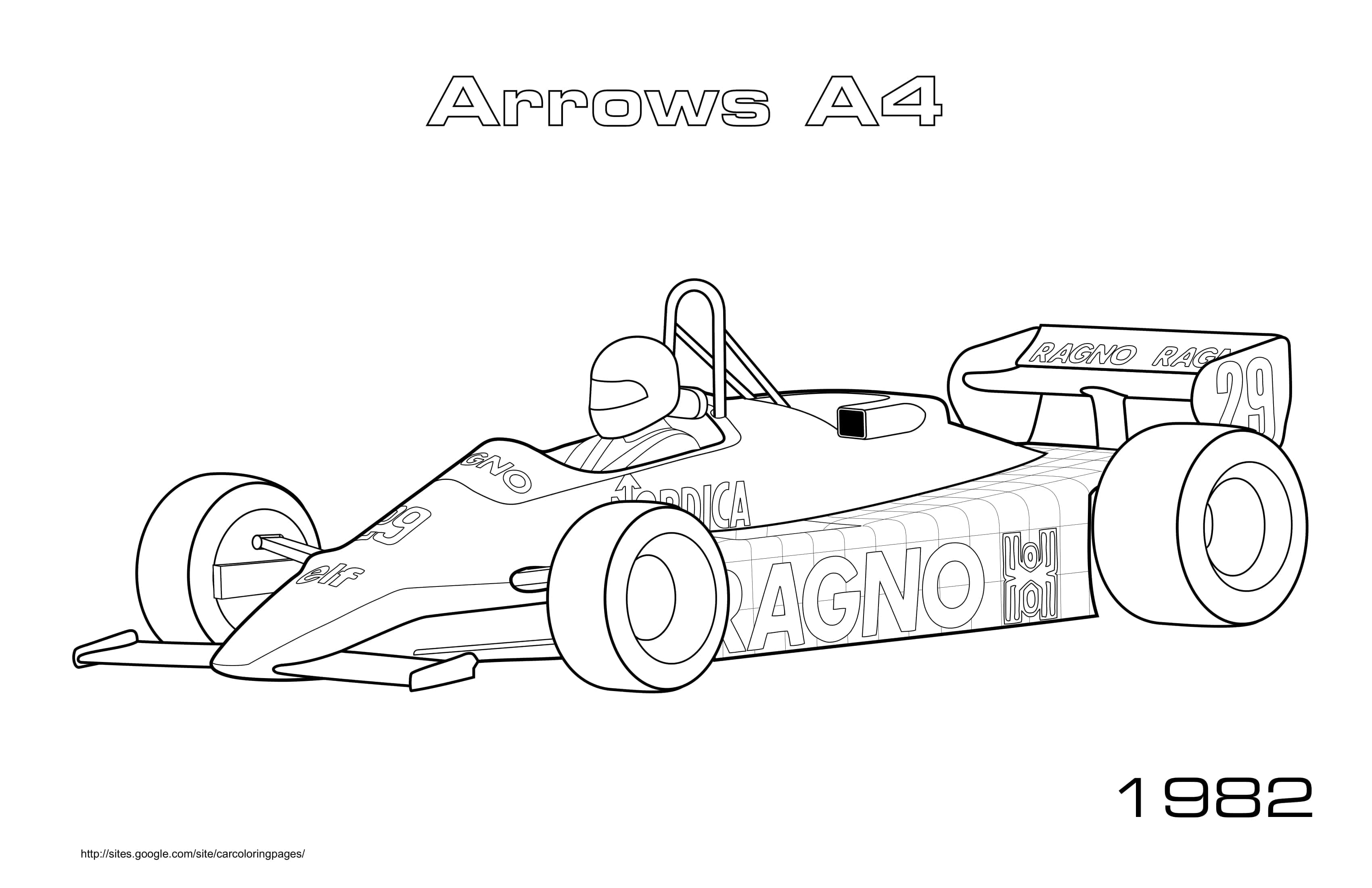 Arrows A4 1982 Coloring Page