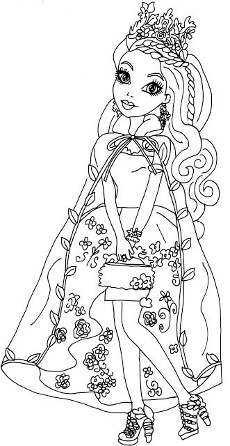 Ashlynn Ella Legacy Day Ever After High Coloring Page
