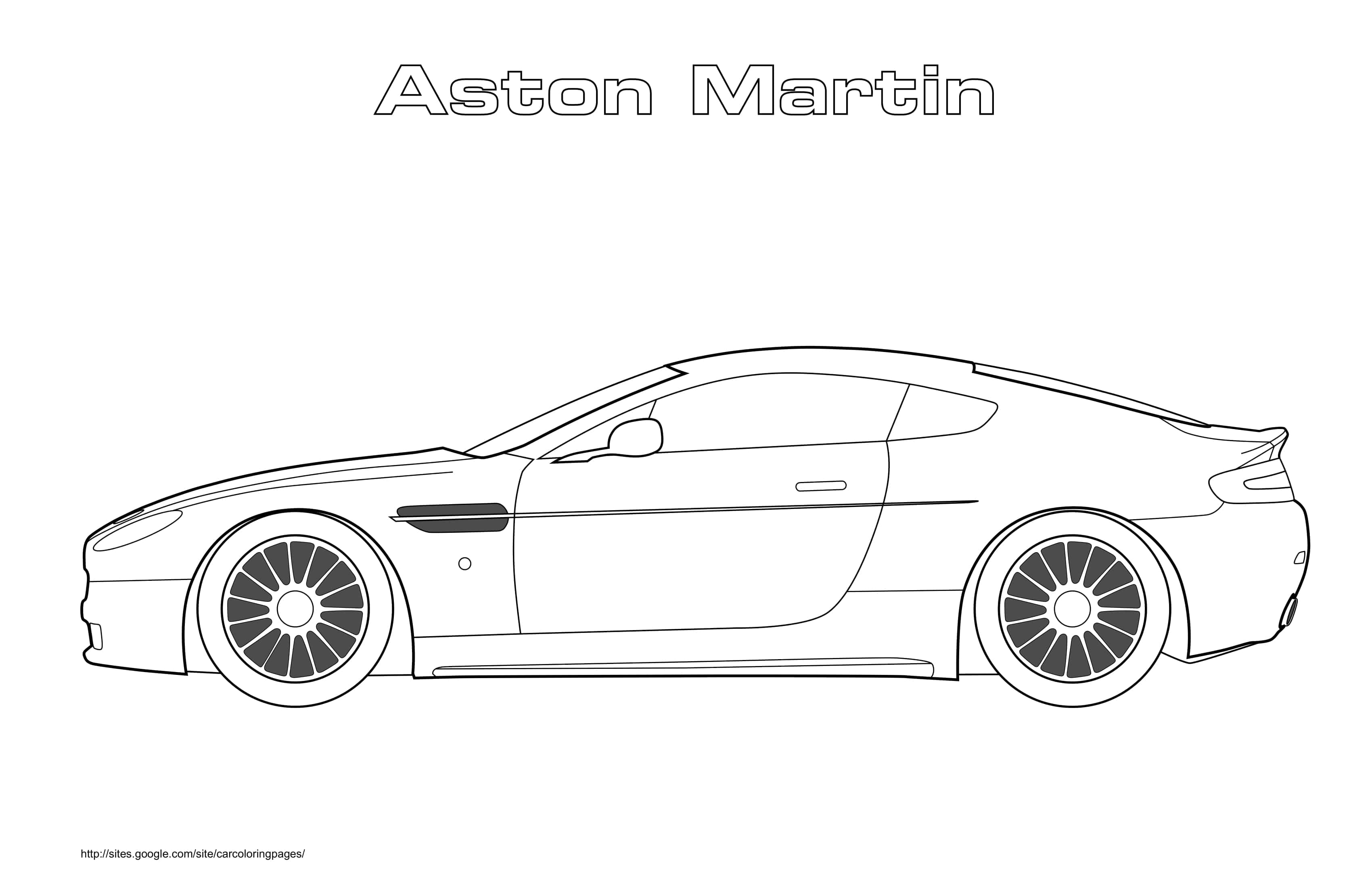 Aston Martin Coloring Page