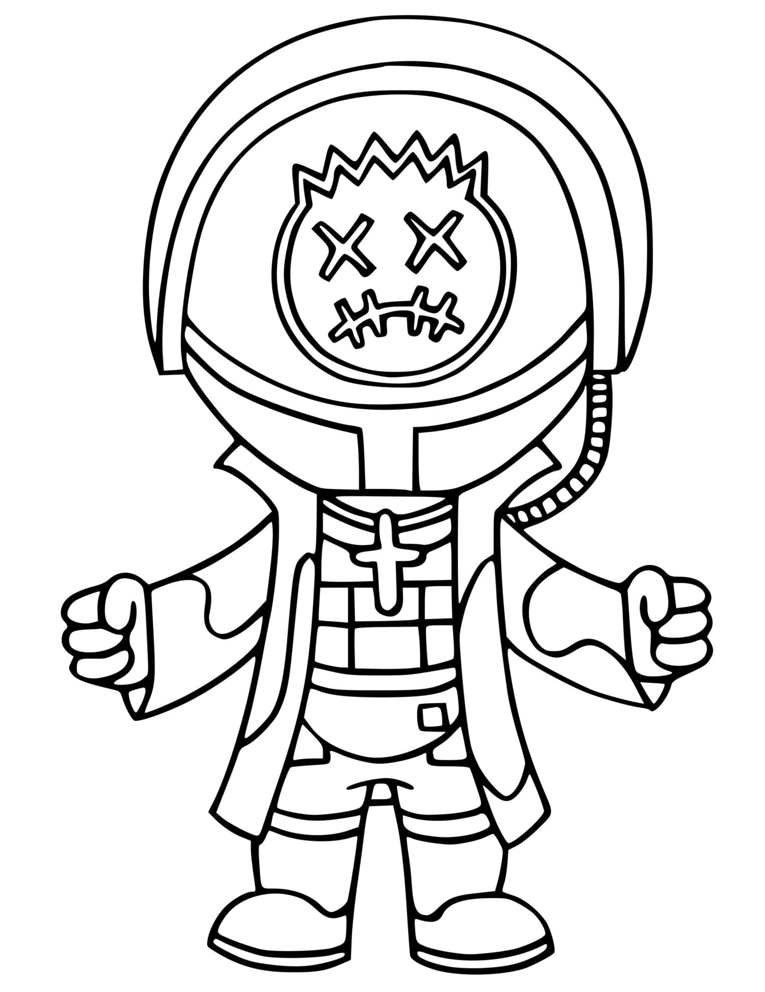 Astro Jack Fortnite Icon Series Coloring Page