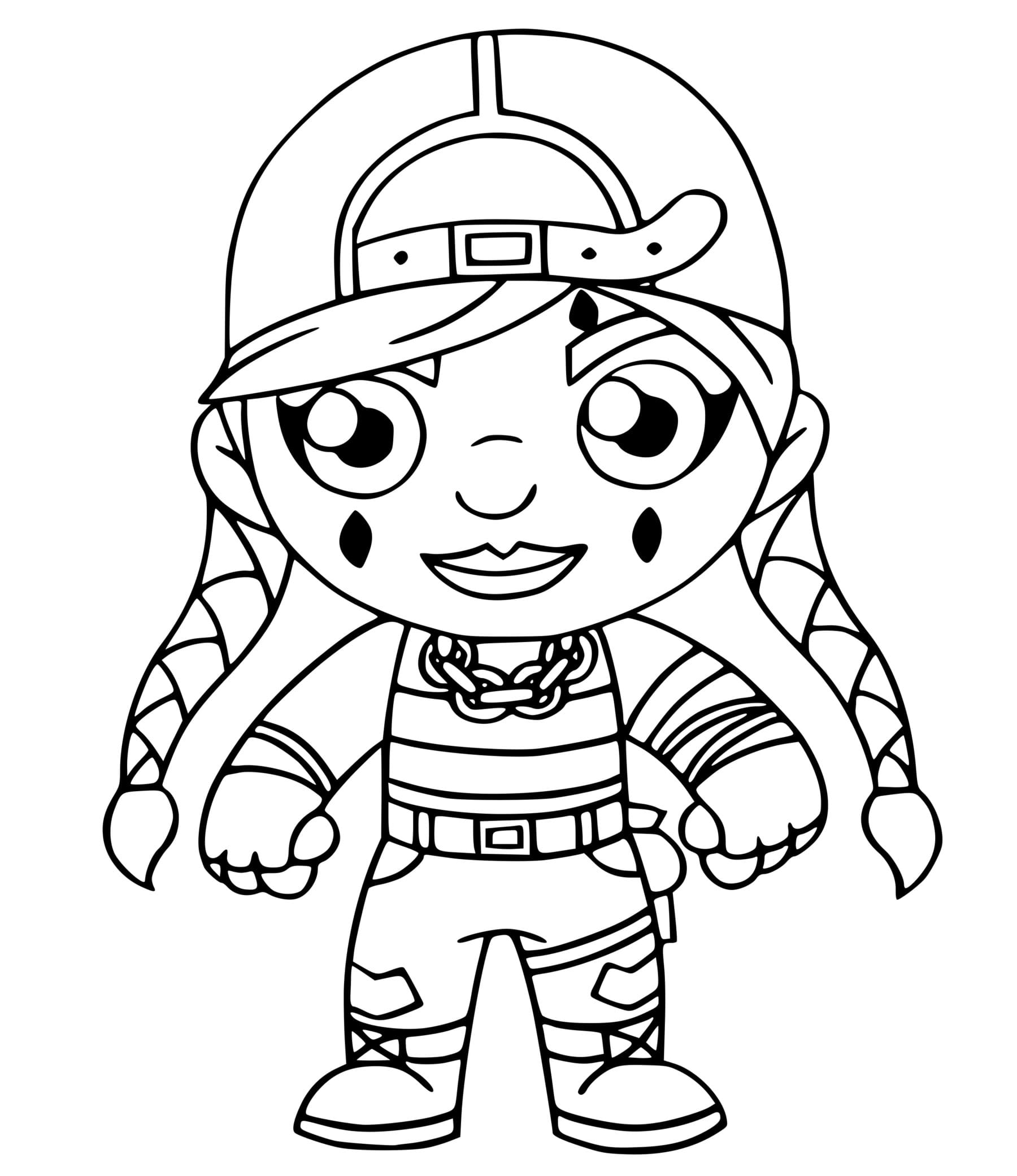 Aura Fortnite Coloring Page