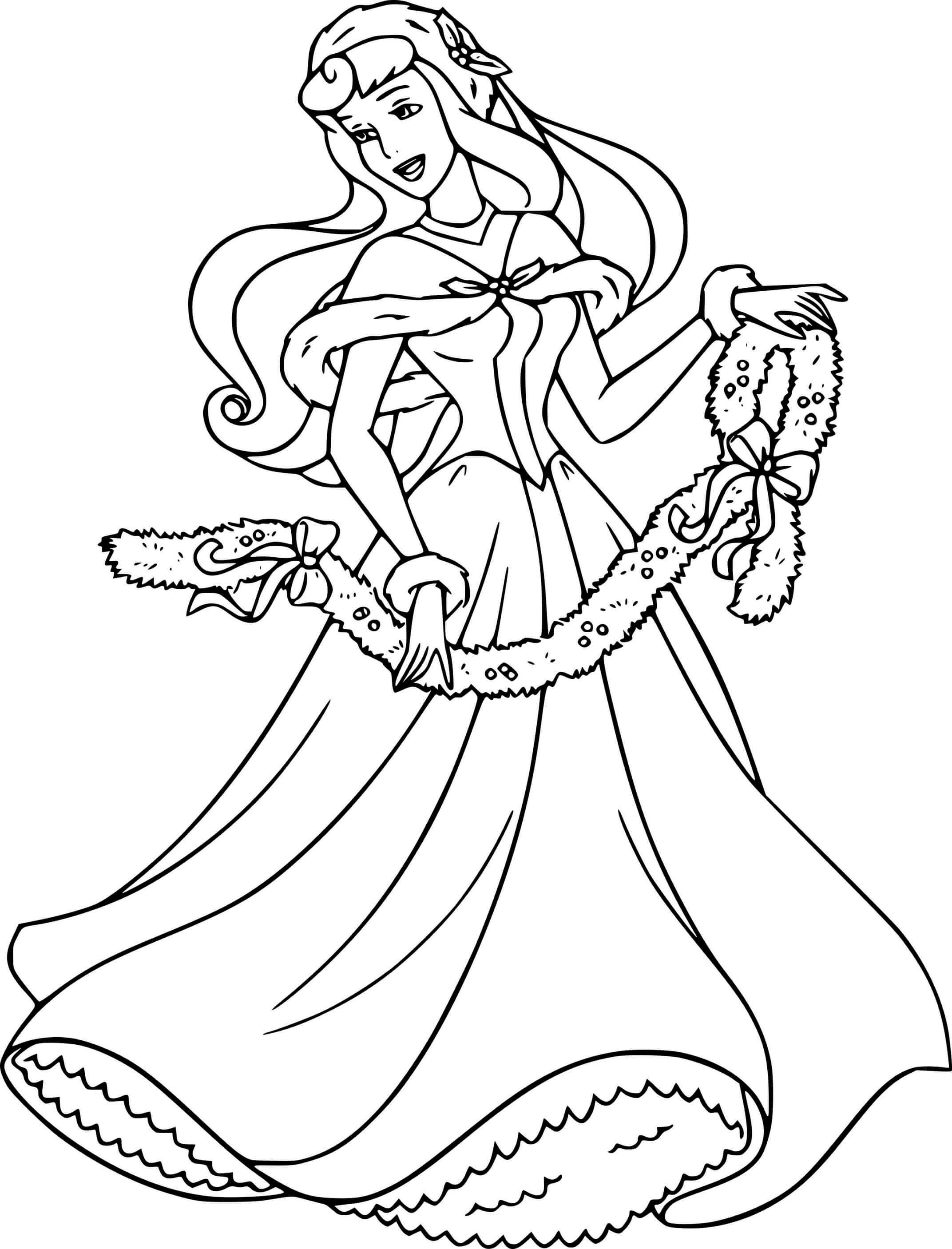 Aurora Holds A Wreath Disney Princess
