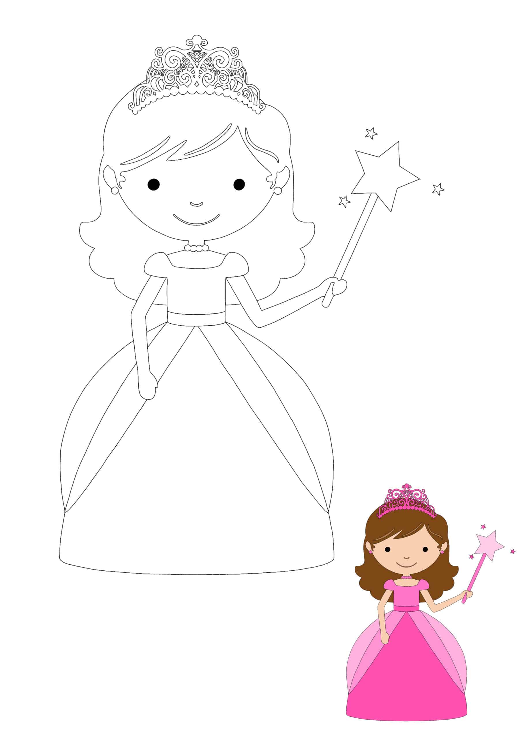 Baby Princess Coloring Page