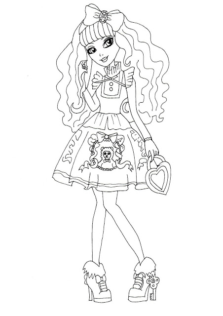 Blondie Locks Ever After High Coloring Page