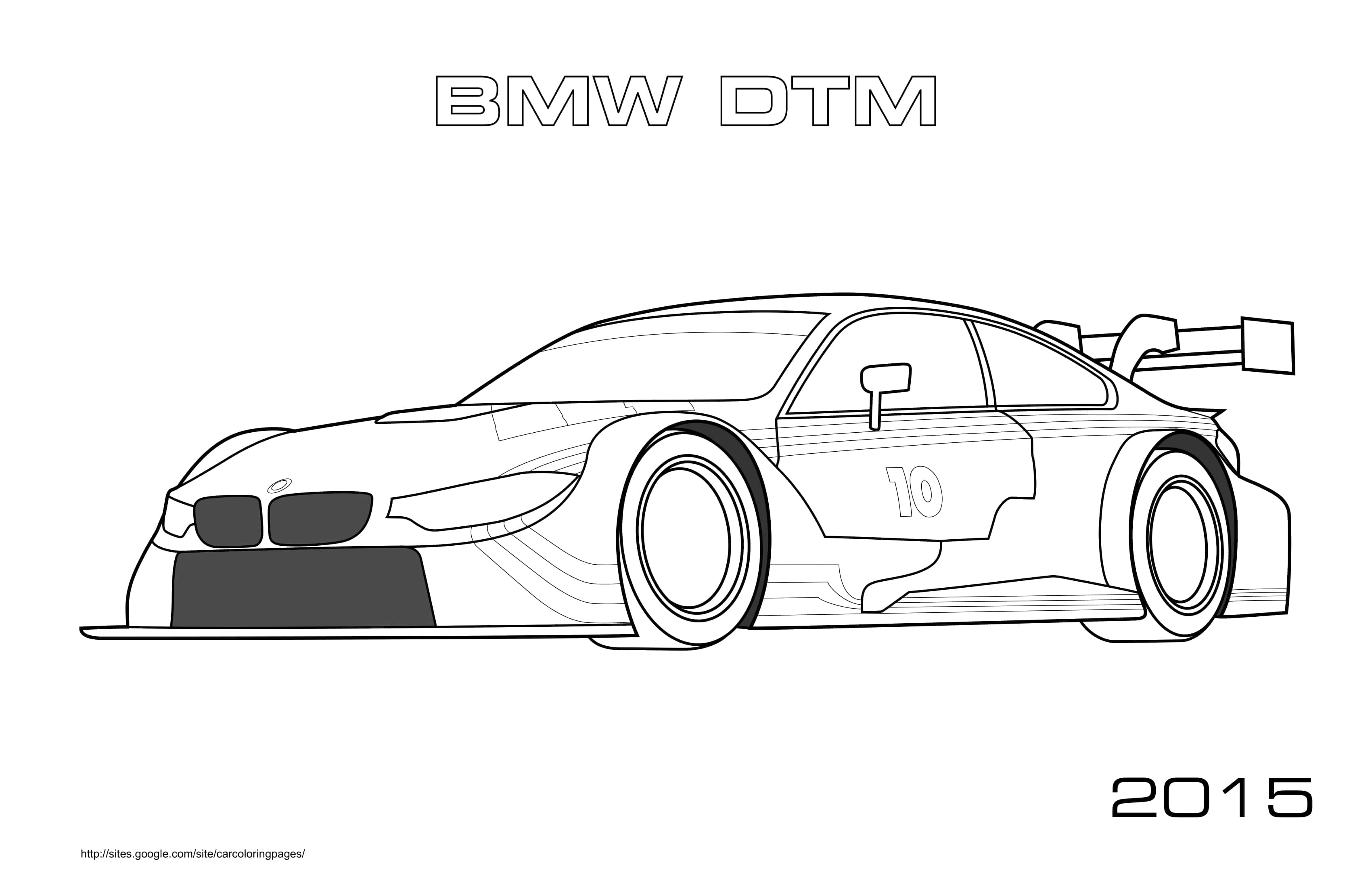 Bmw Dtm 2015 Coloring Page