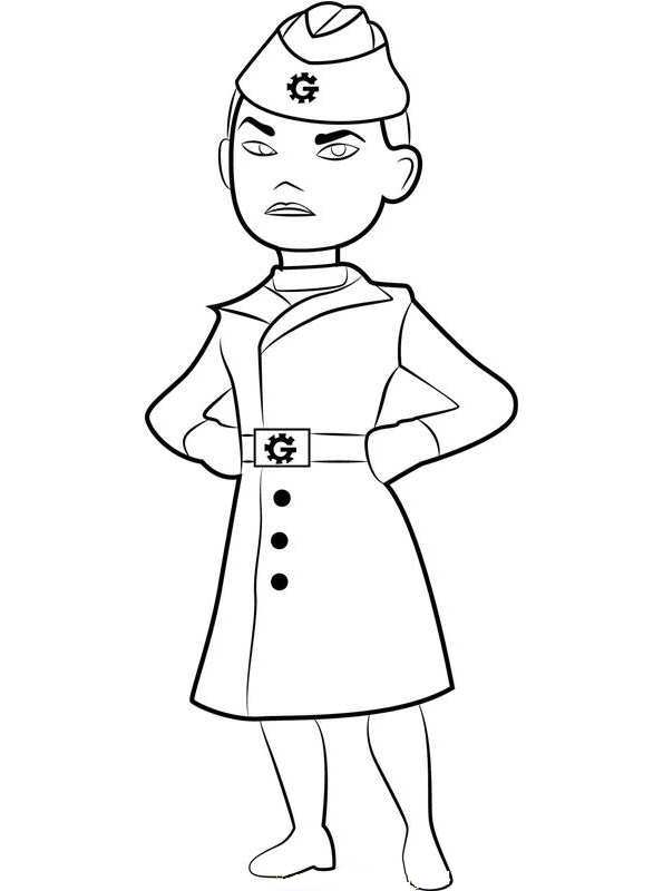Boom Beach Characters Coloring Page