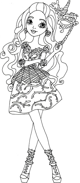 Briar Beauty Thronecoming Ever After High Coloring Page
