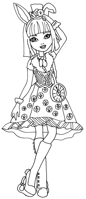 Bunny Blanc Ever After High Coloring Page