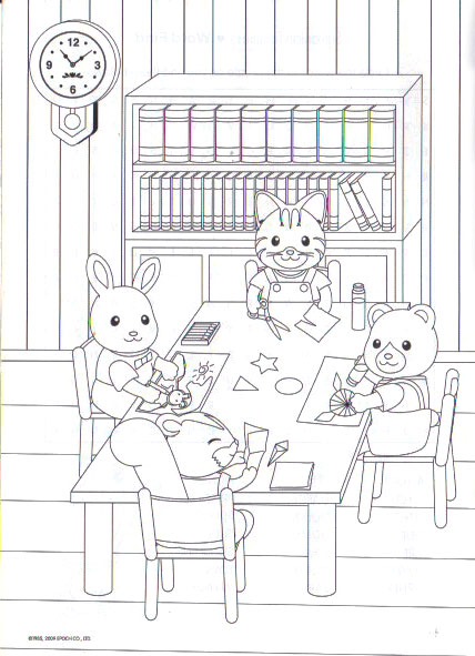 Calico Critters Scan Schoolwork