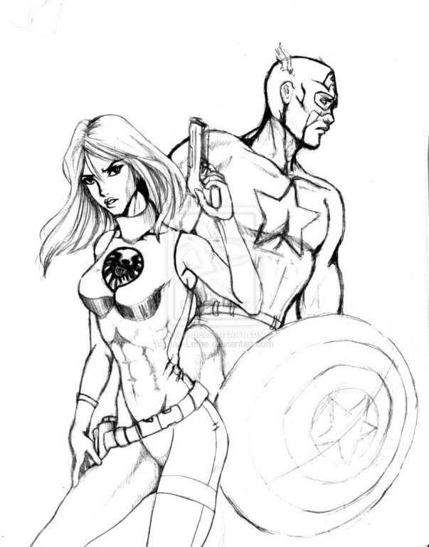 Captain America With A Girl 47a3