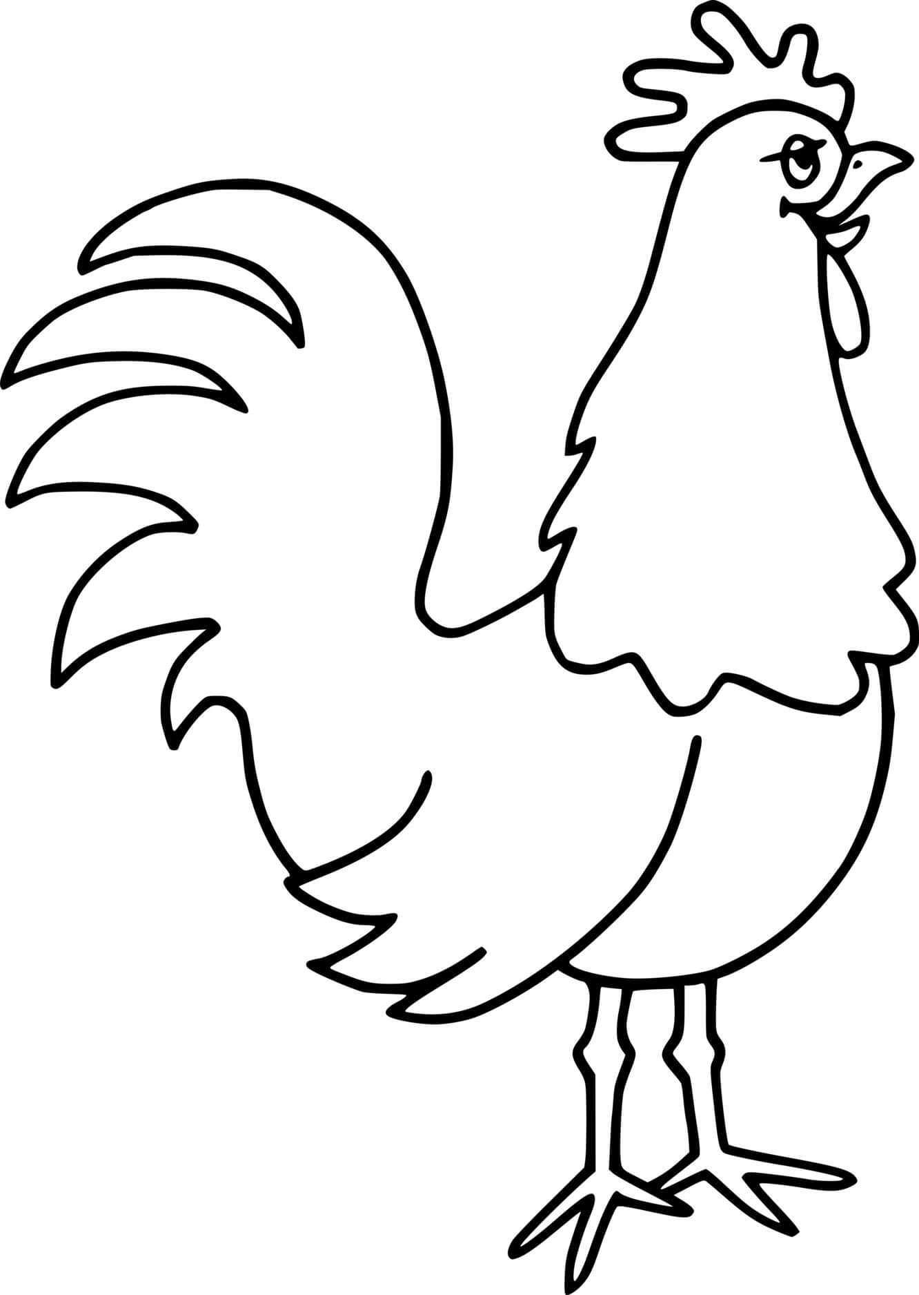 Cartoon Cute Rooster