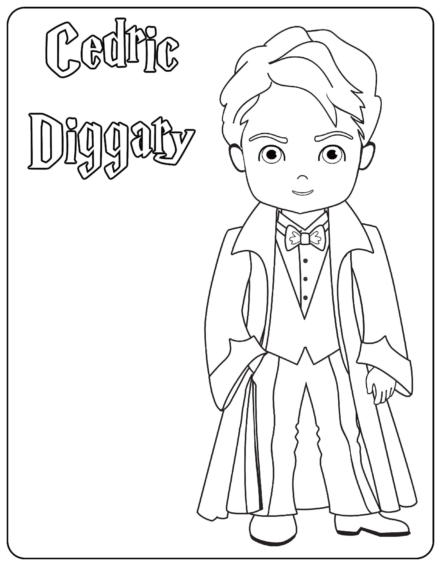 Cedric Diggary Coloring Page