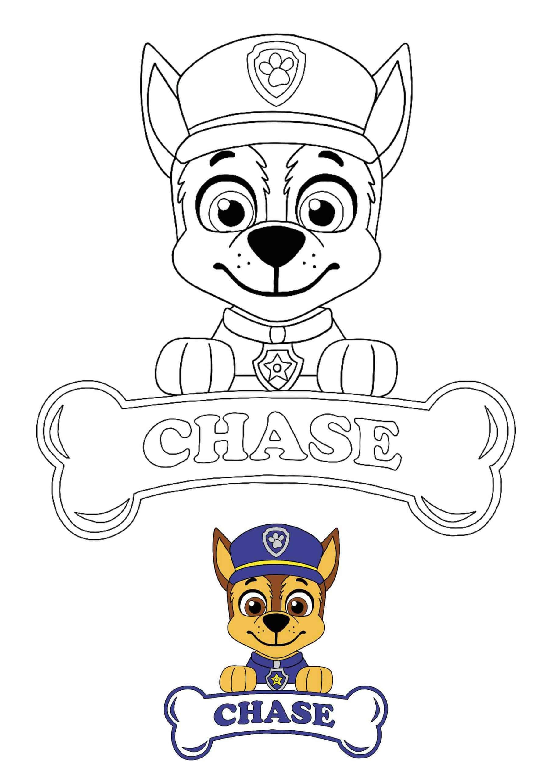 Chase Loves To Track Missing Animals Coloring Page