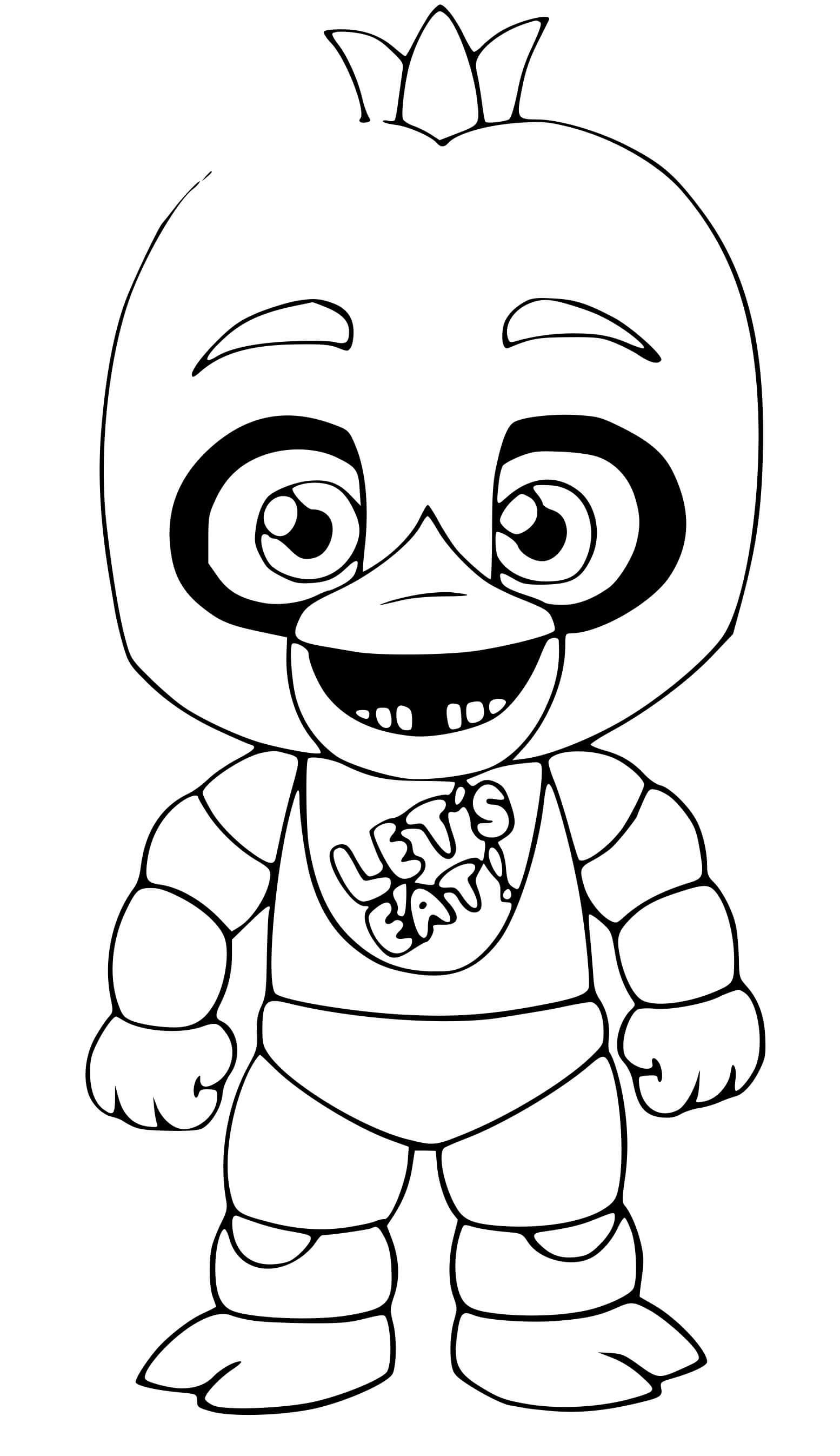 Chica Coloring Page
