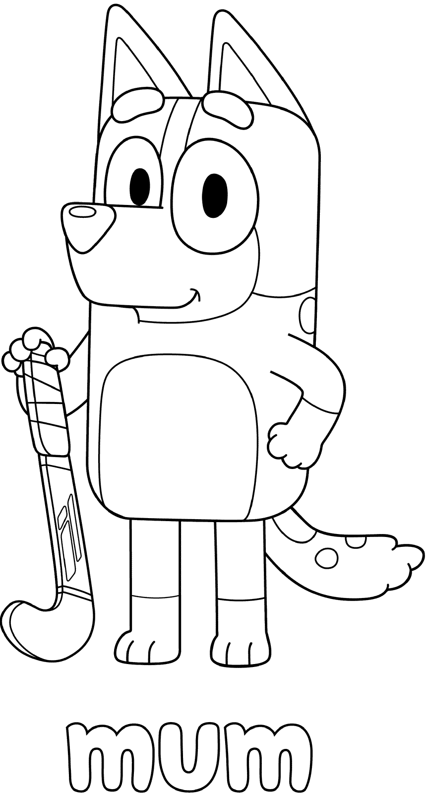 Chilli Heeler Bingos Mums Coloring Pages   Coloring Cool