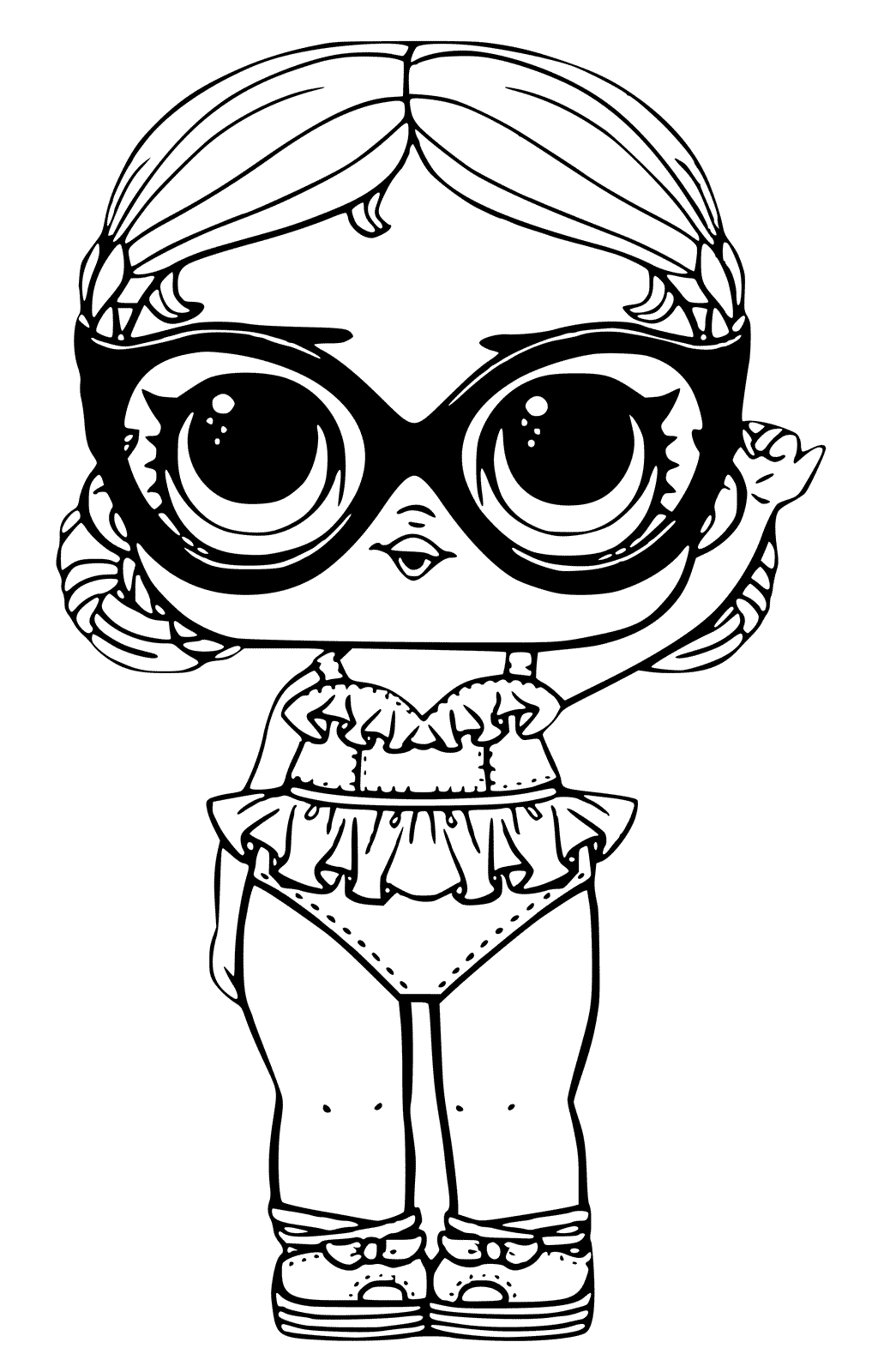 Coloring Page Of LOL Doll Vacay Babay Coloring Pages   Coloring Cool