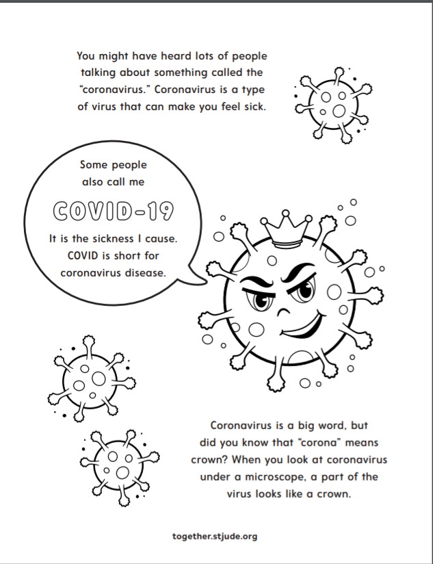 Covid 19 Coronavirus Disease Coloring Page