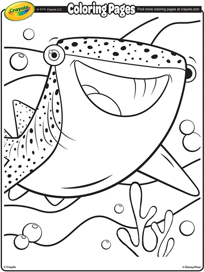 Crayola Finding Dory Destiny Coloring Page