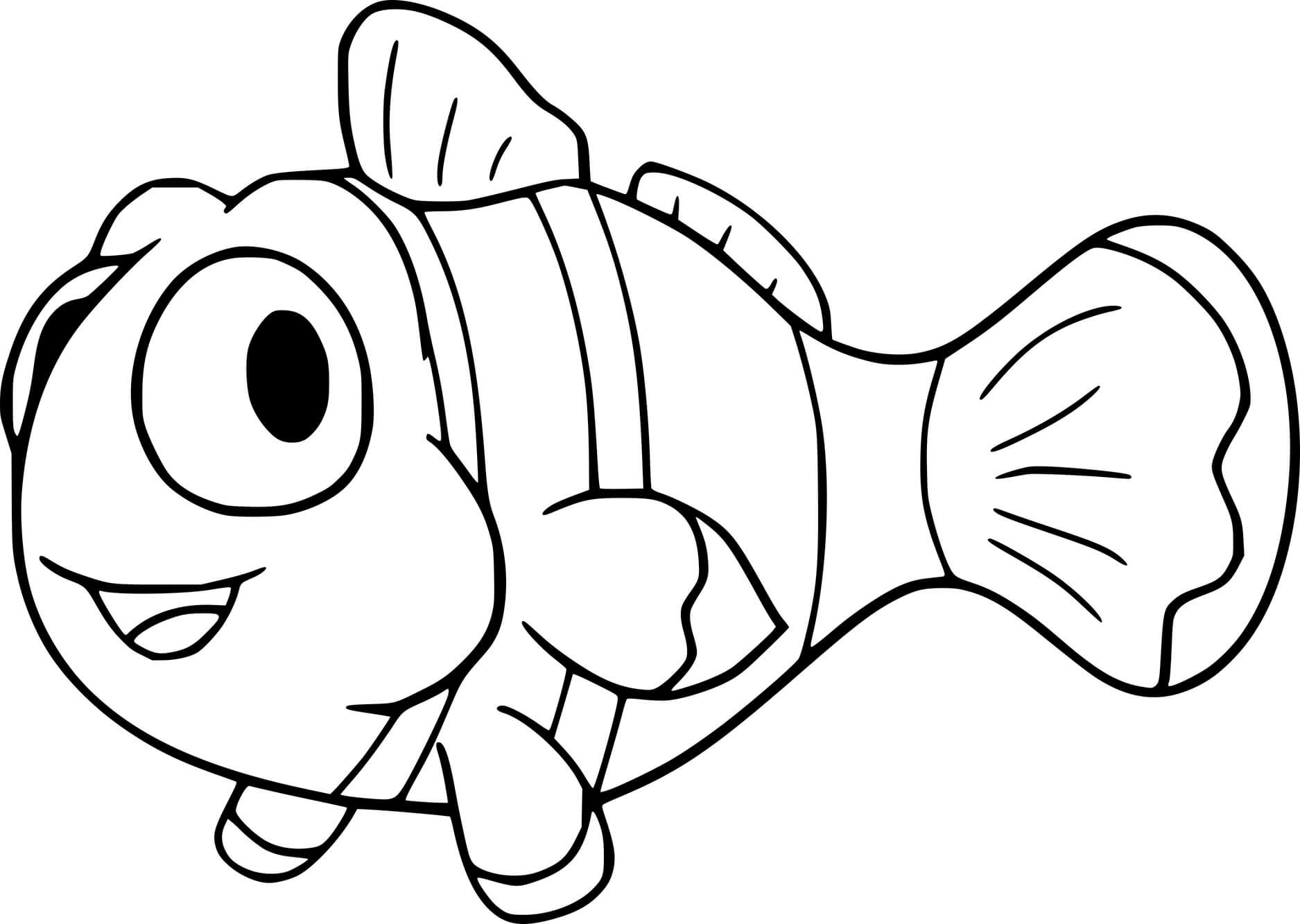 Cute Cartoon Clownfish