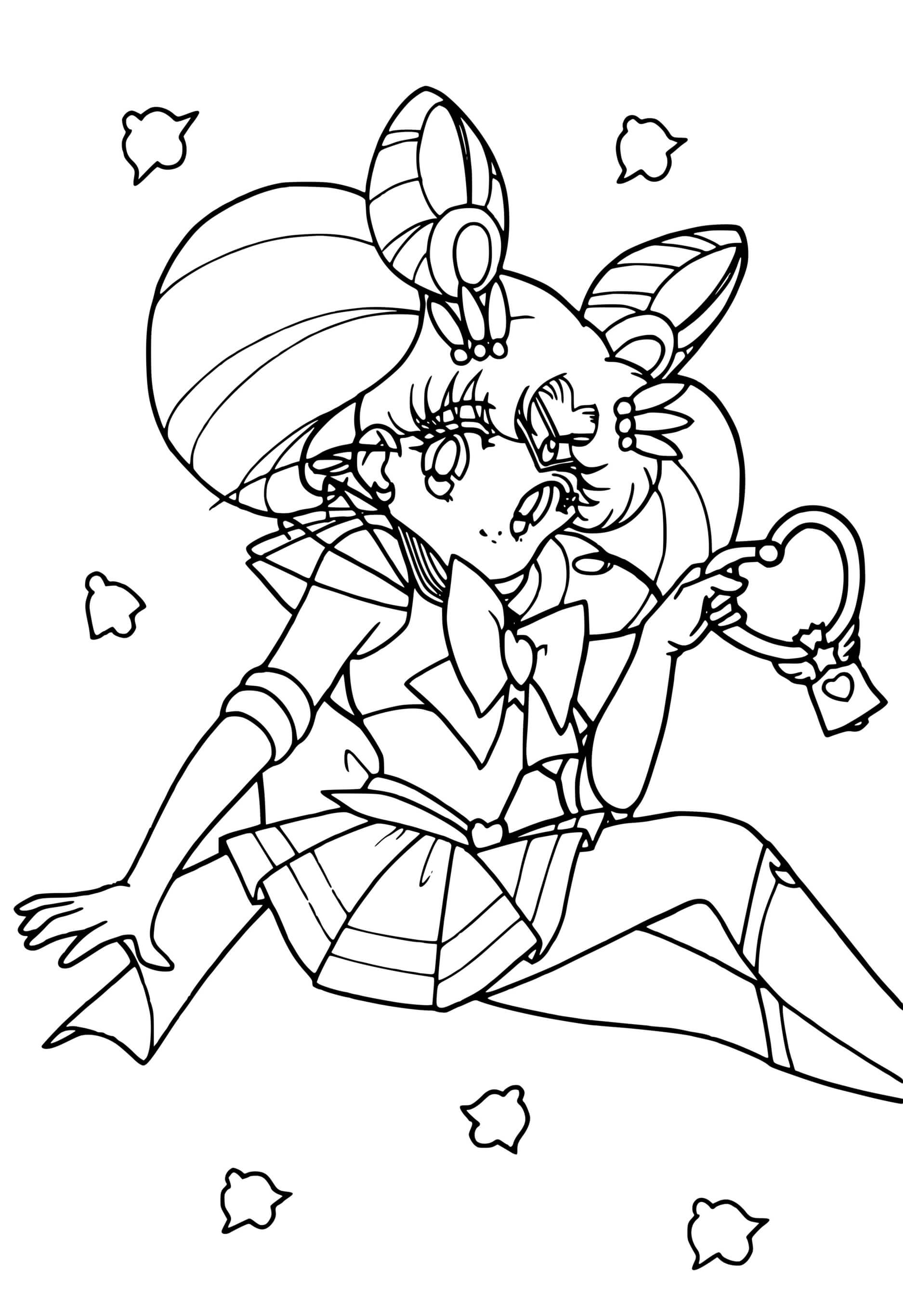 Cute Sailor Moon Heart Coloring Pages   Coloring Cool