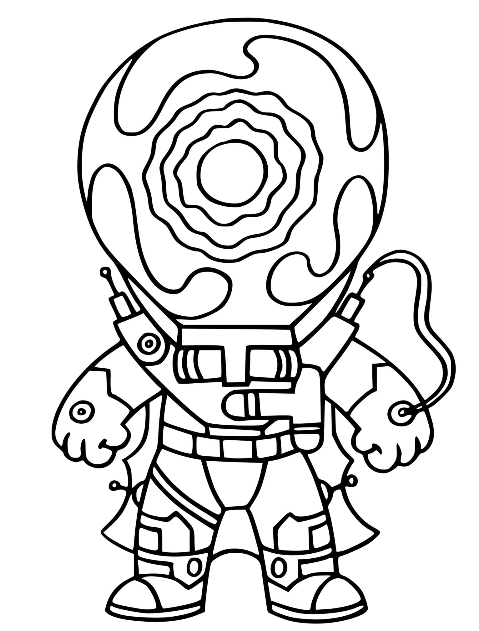 Cyclo Skin Fortnite Coloring Page