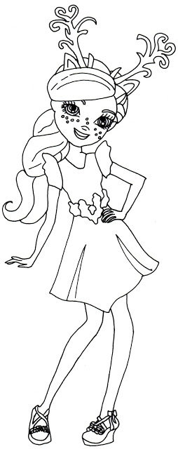 Deerla Ever After High Coloring Page