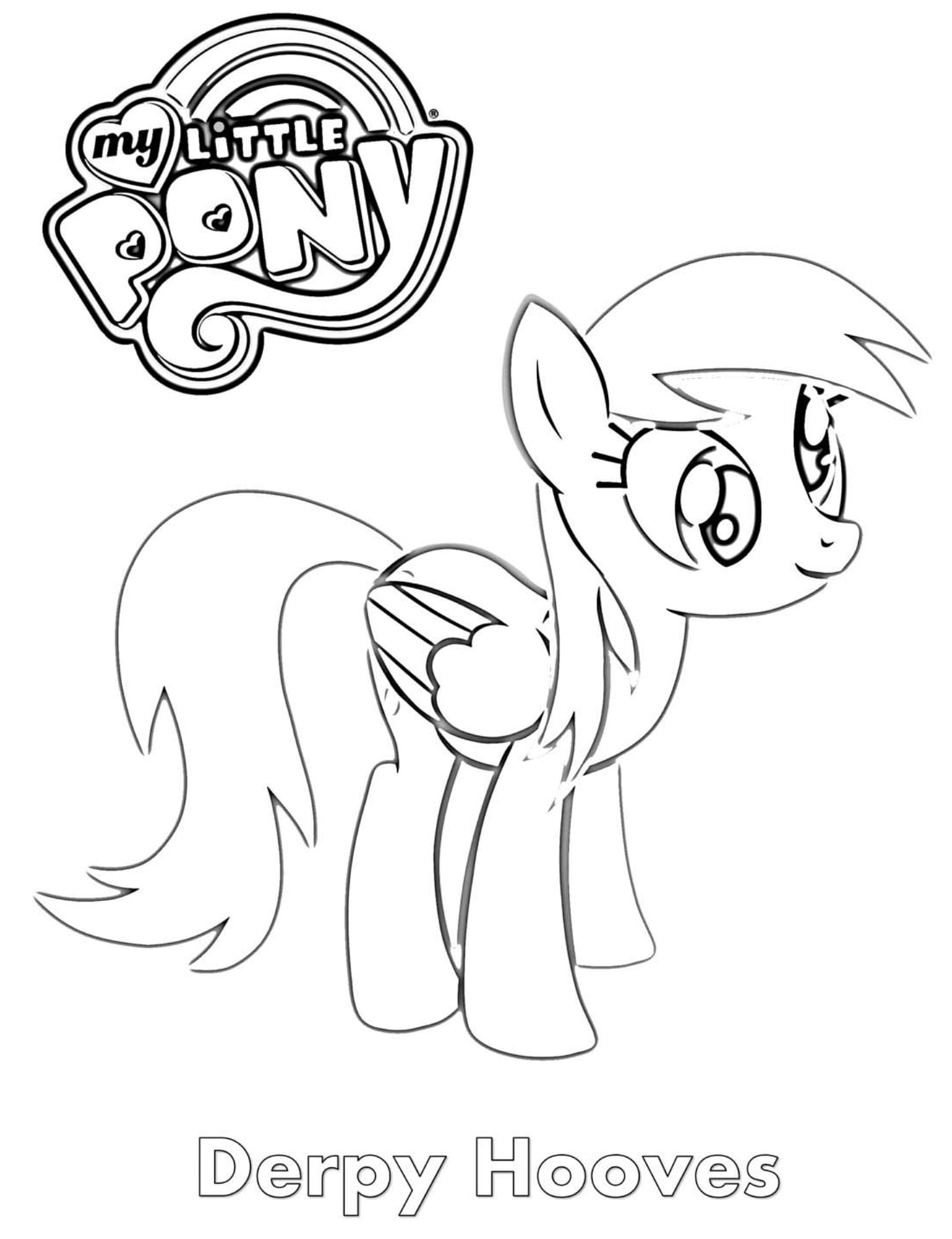 Derpy Hooves MLP Coloring Page