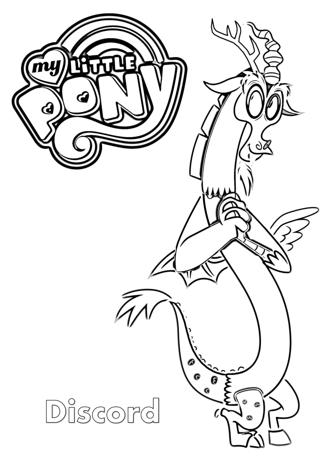 Discord MLP Coloring Page