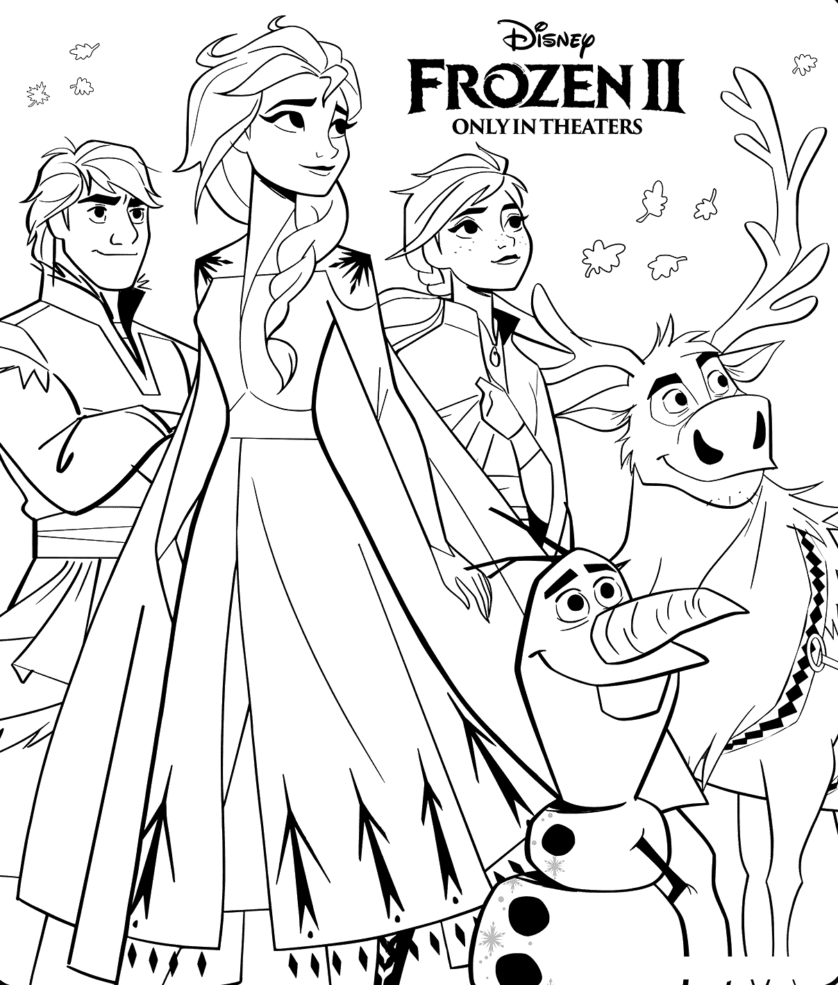 Disney Frozen 2 Coloring Page