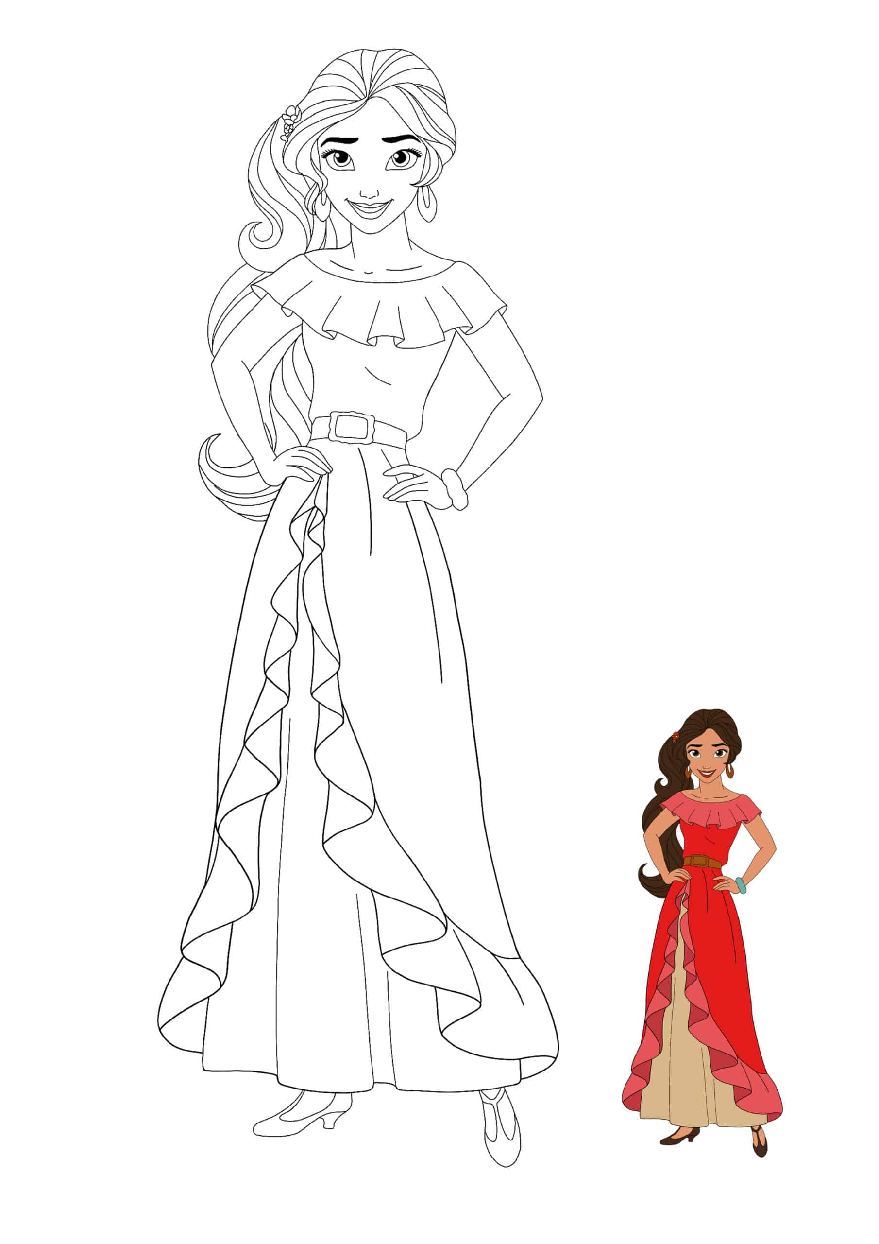 Disney Princess Elena Coloring Page