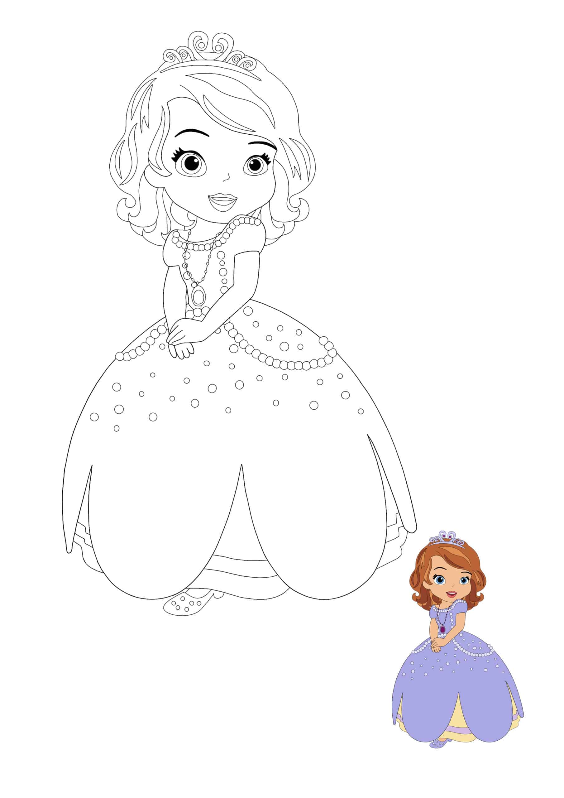Disney Princess Sofia Coloring Page