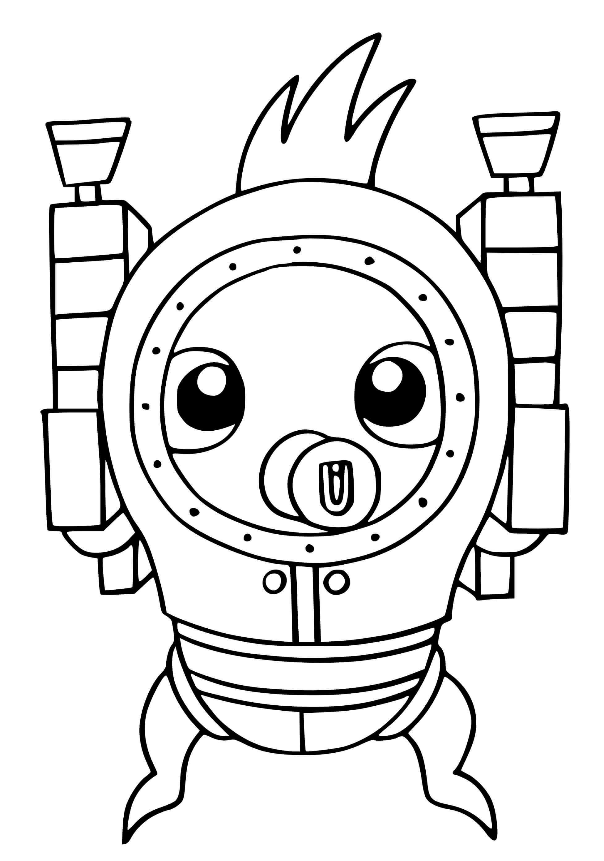 Dorsal Destroyer From Fortnite Chapter 2 Coloring Page
