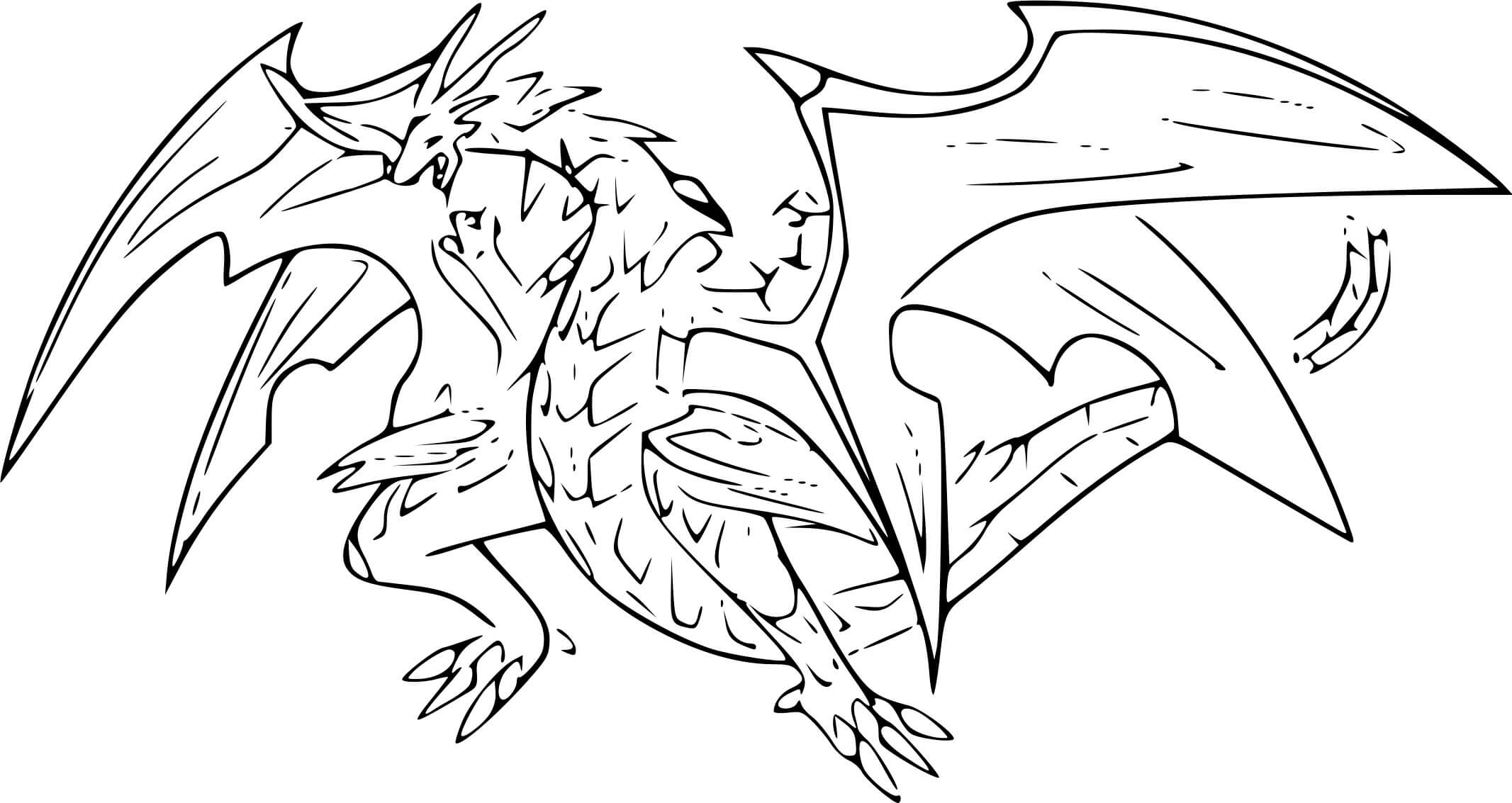 Dragonoid Bakugan Pyrus Coloring Pages   Coloring Cool