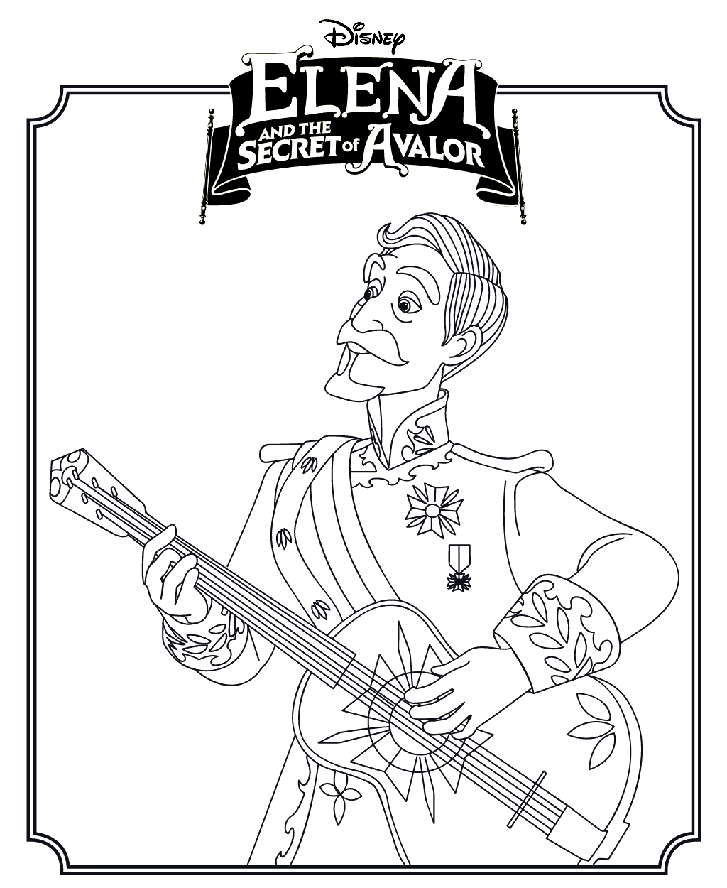 Elena And The Secret Of Avalor Coloring Page