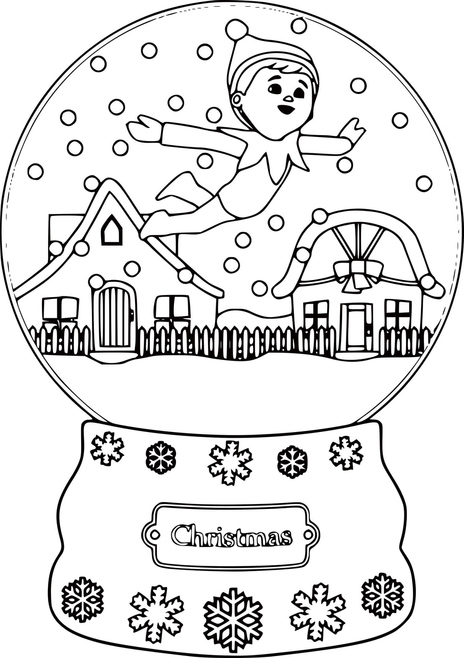 Elf In A Snow Globe