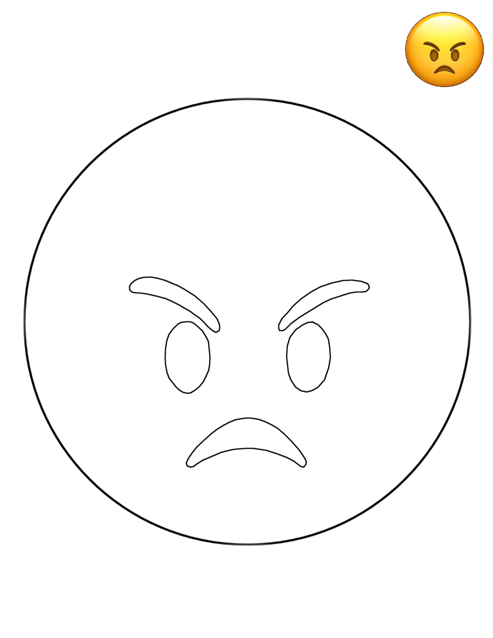 Emoji Angry Free Sheets
