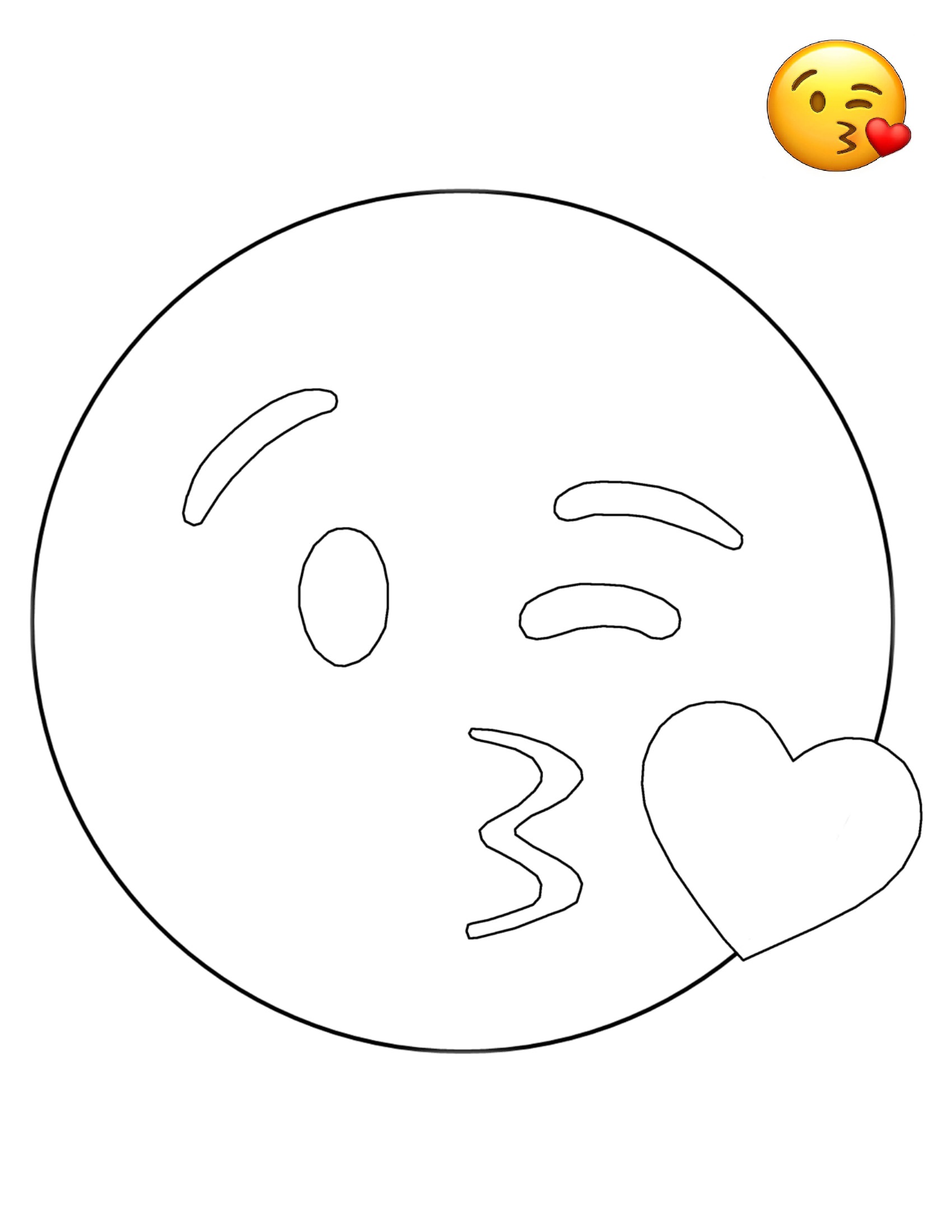 Emoji Kissing Free Sheets